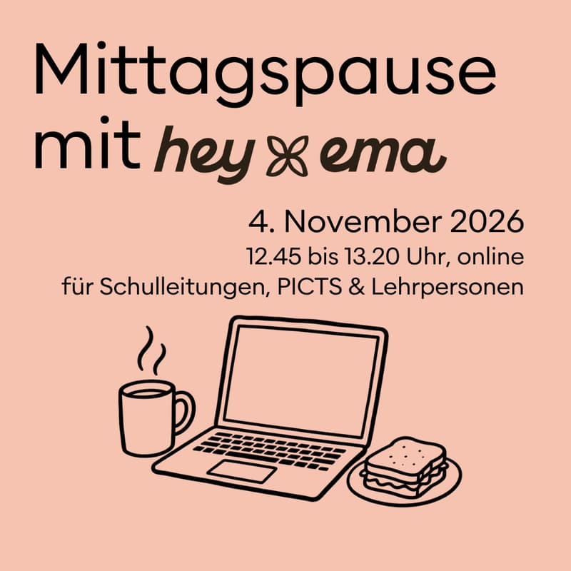 Cover Image for Mittagspause mit hey ema. Planen, unterrichten und beurteilen in einer App.