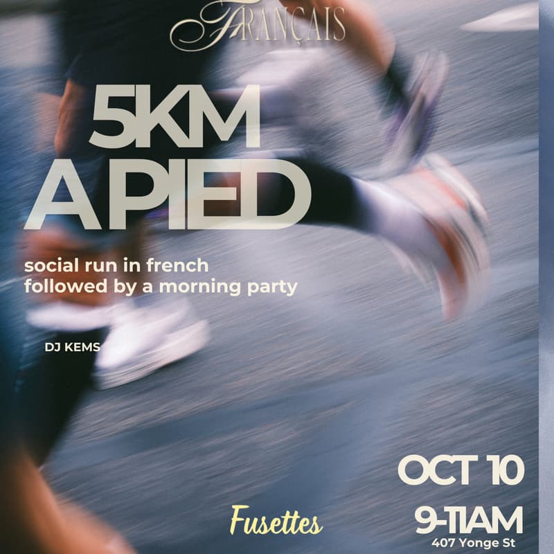 Cover Image for 5km à pied - social run for french learners