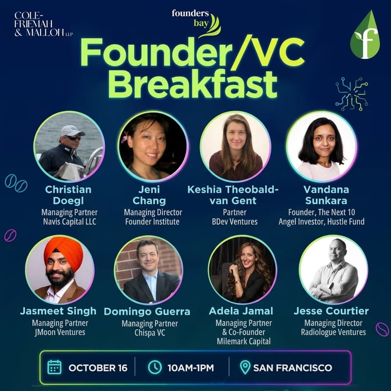 Cover Image for Founder/VC Breakfast hosted by Founders Bay