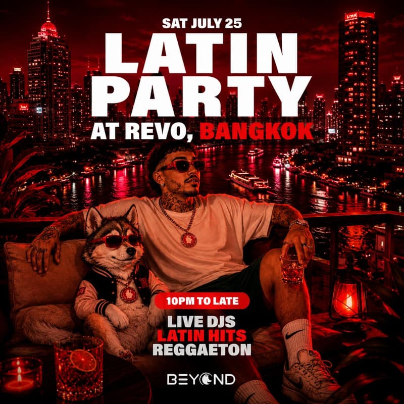 Cover Image for LATIN PARTY • JULY 25 • REVO • OLD SCHOOL REGGAETON