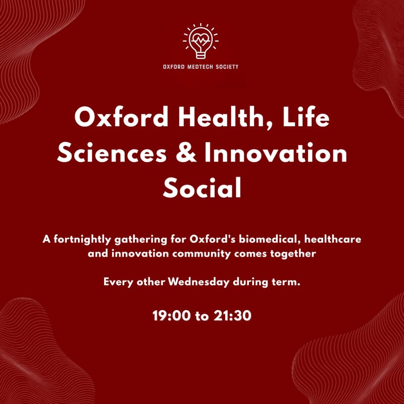 Cover Image for Oxford Health, Life Sciences & Innovation Social