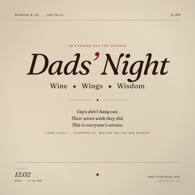 Cover Image for Dads' Night