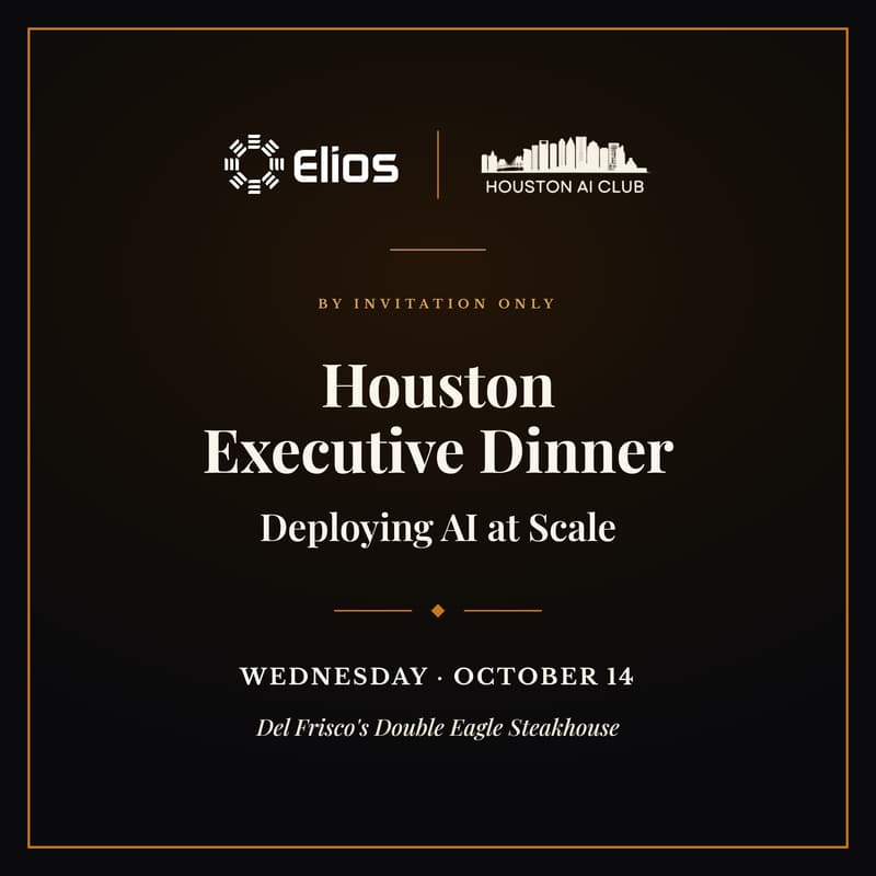 Cover Image for Houston Executive Dinner: Deploying AI at Scale