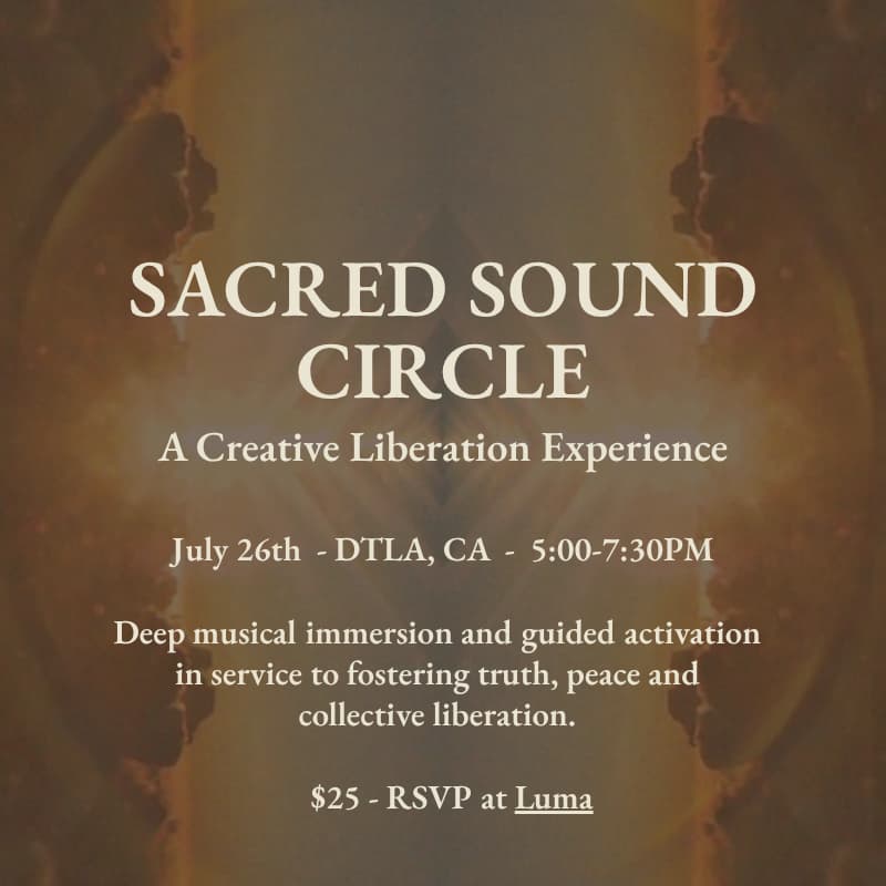 Cover Image for Sacred Sound Circle: A Creative Liberation Experience