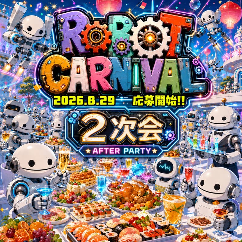 Cover Image for ロボットカーニバルAIフィルムコンテスト開幕祭（2次会）