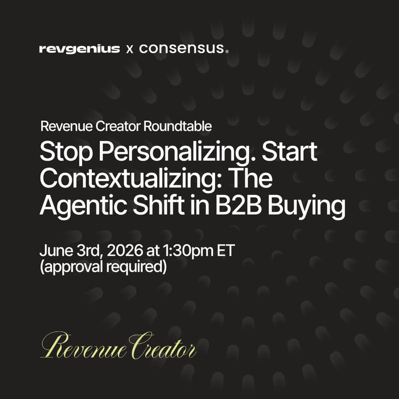 Cover Image for Stop Personalizing. Start Contextualizing: The Agentic Shift in B2B Buying
