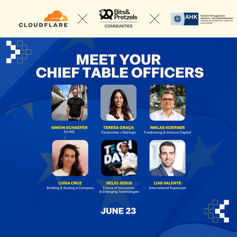 Cover Image for Bits & Pretzels Lisbon | Chief Table Officers