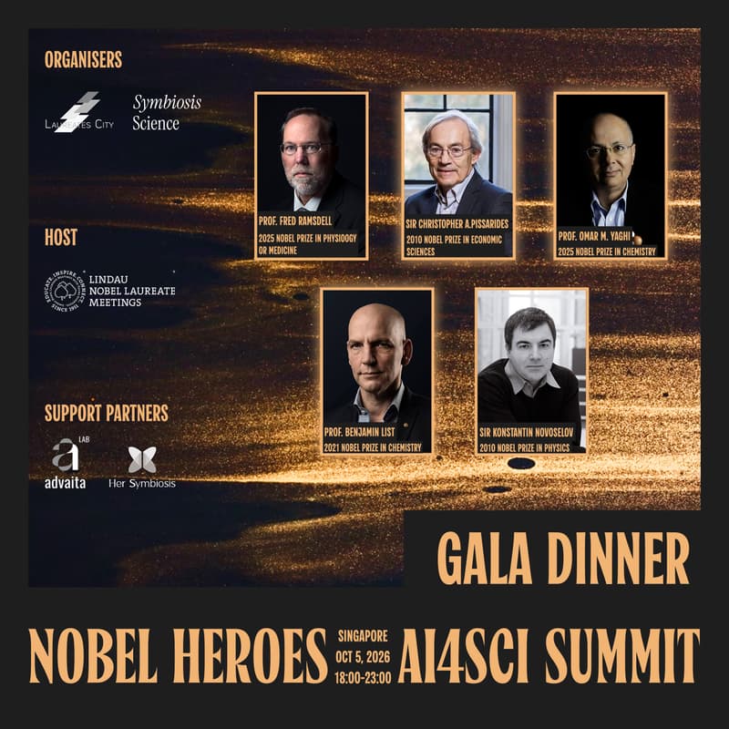 Cover Image for Nobel Heroes & AI4SCI Gala Dinner Singapore 2026
