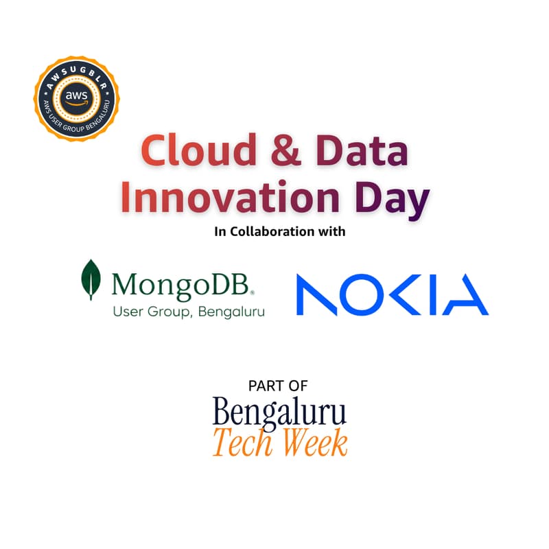Cover Image for AWS User Group Bengaluru × MongoDB: Cloud & Data Innovation Day