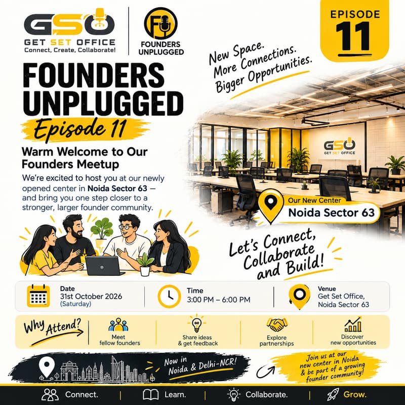 Cover Image for Founders Unplugged – Episode 11 | Noida Edition