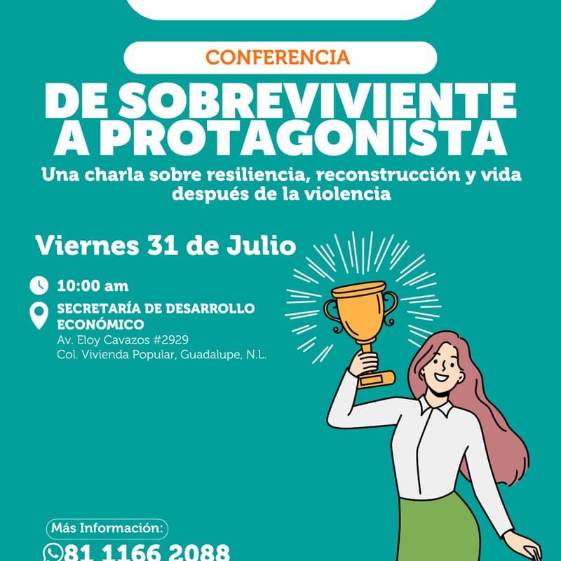 Cover Image for Conferencia: De sobreviviente a protagonista
