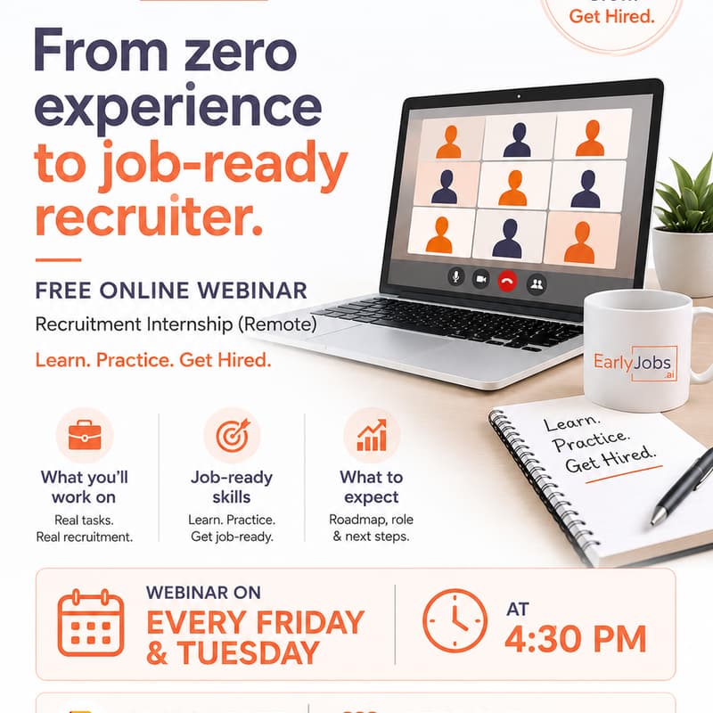 Cover Image for Talent Sourcing Internship Program Orientation & Webinar