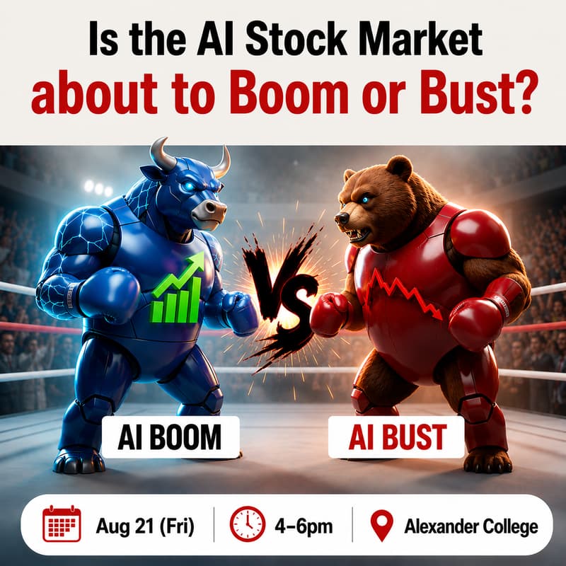 Cover Image for 🥽🧪⚡️ Is the AI Stock Market about to Boom or Bust? 📈🤖💥 (Community Debate)