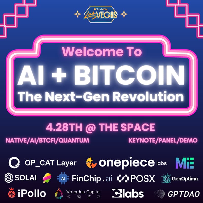 Cover Image for AI + Bitcoin, the Next-Gen Revolution - BTC Vegas Side Event