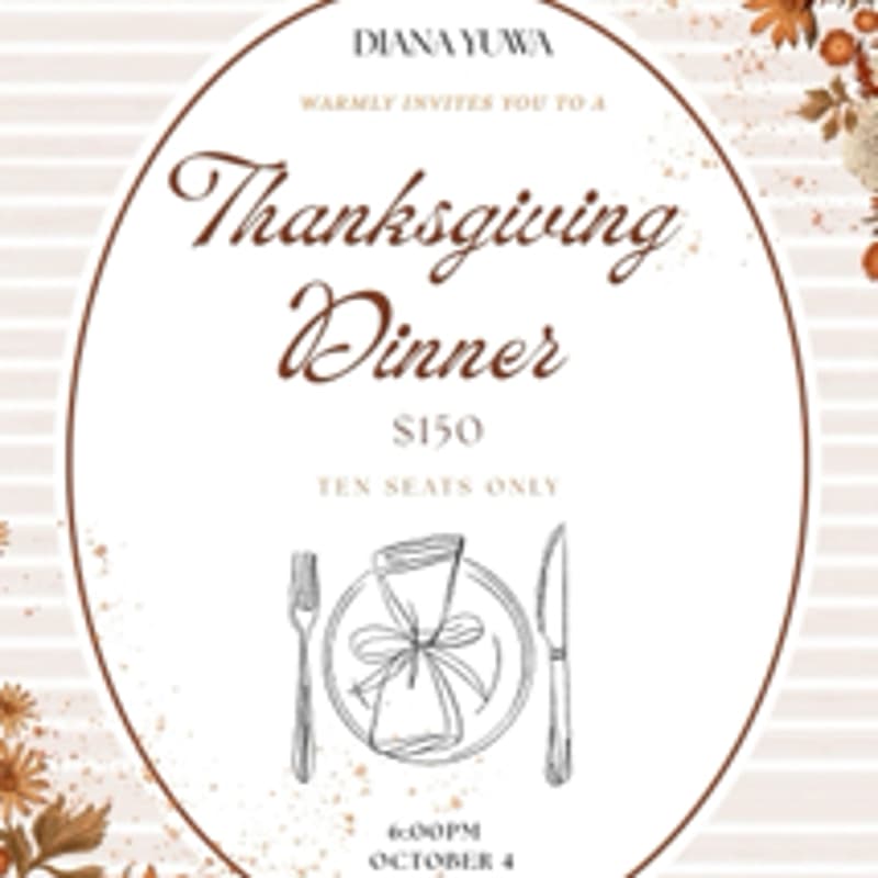 Cover Image for Diana YUWA’s Thanksgiving Dinner
