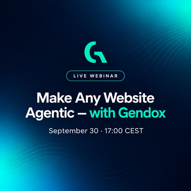 Cover Image for Make any Website Agentic - with Gendox