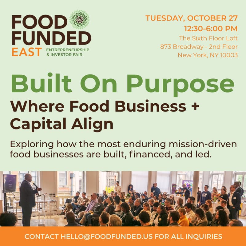 Cover Image for FOOD FUNDED East 2026: Entrepreneurship & Investor Fair