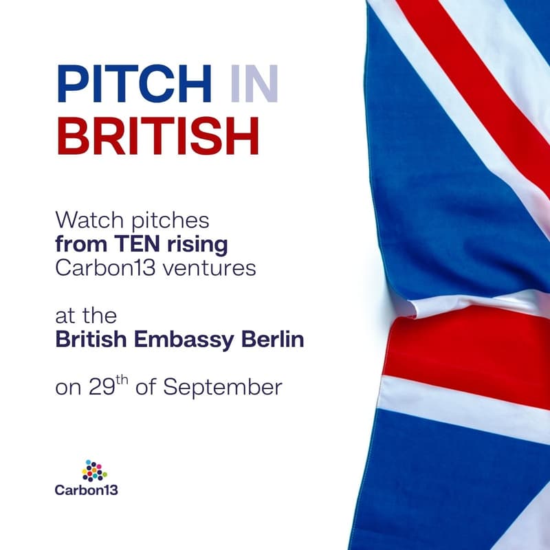Cover Image for Carbon13 Pitches at British Embassy Berlin