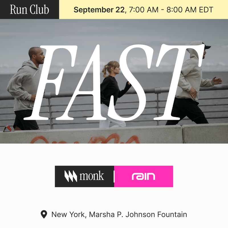 Cover Image for Fintech Run Club ft. Rain + Monk + JP Morgan