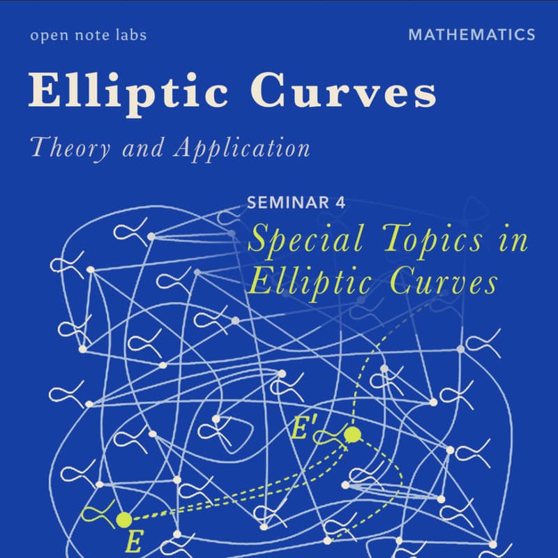 Cover Image for Elliptic Curve Theory and Applications: Special Topics in Elliptic Curves