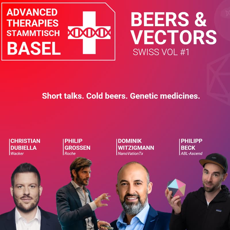 Cover Image for Advanced Therapies Stammtisch Basel: Beers & Vectors