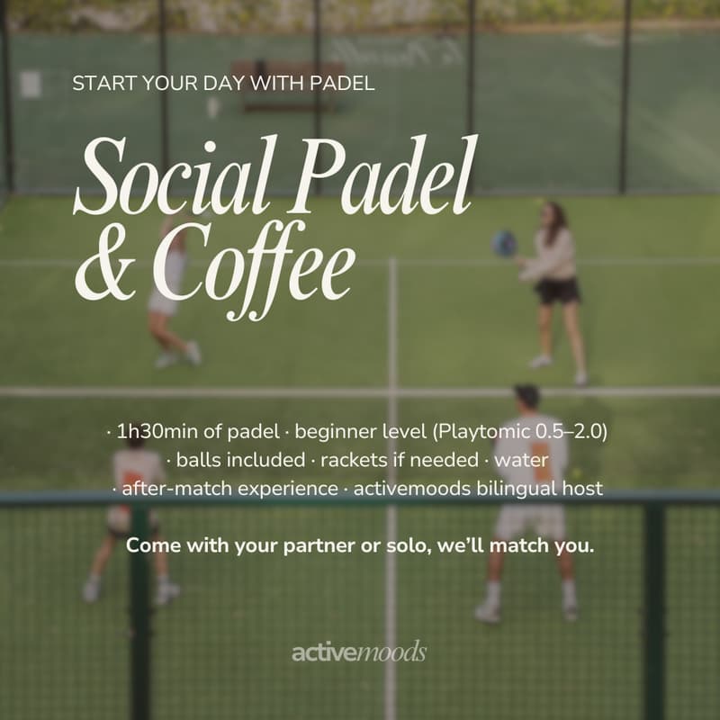 Cover Image for Social Padel & Coffee - MADRID (Retiro)