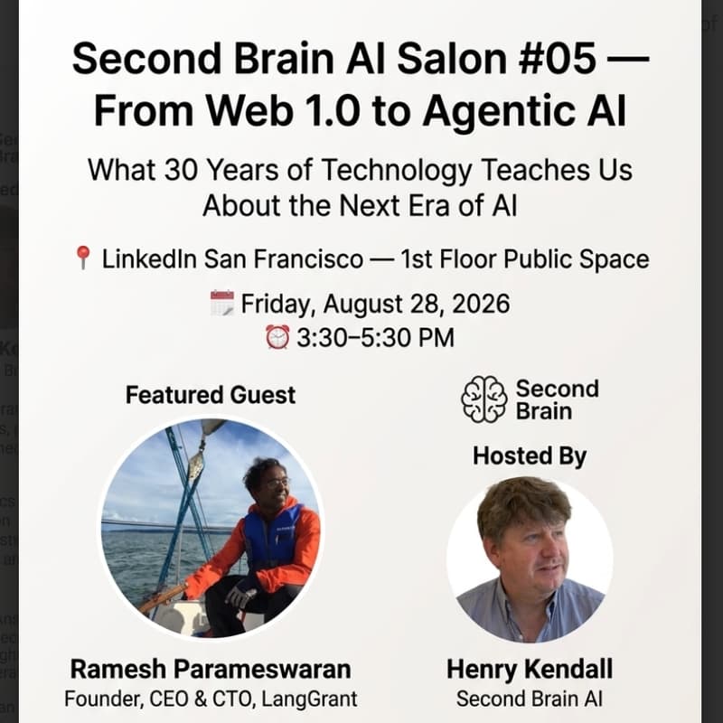 Cover Image for Second Brain AI Salon #05 — From Web 1.0 to Agentic AI