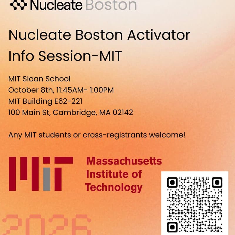 Cover Image for Nucleate Boston Activator Info Session-MIT