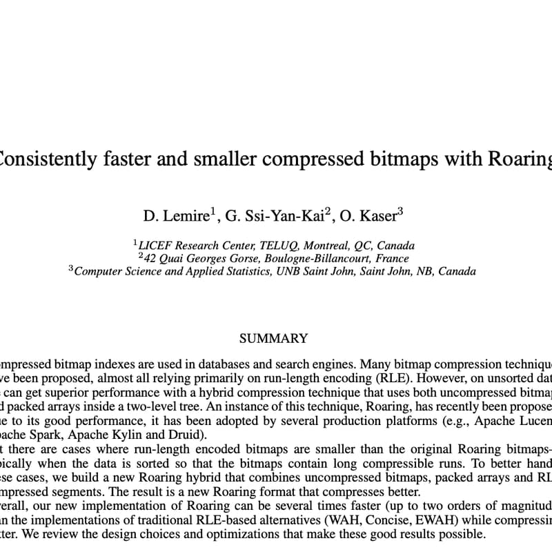 Cover Image for Frontier Tower AI Paper Reading Club - Week 14 - Roaring Bitmaps