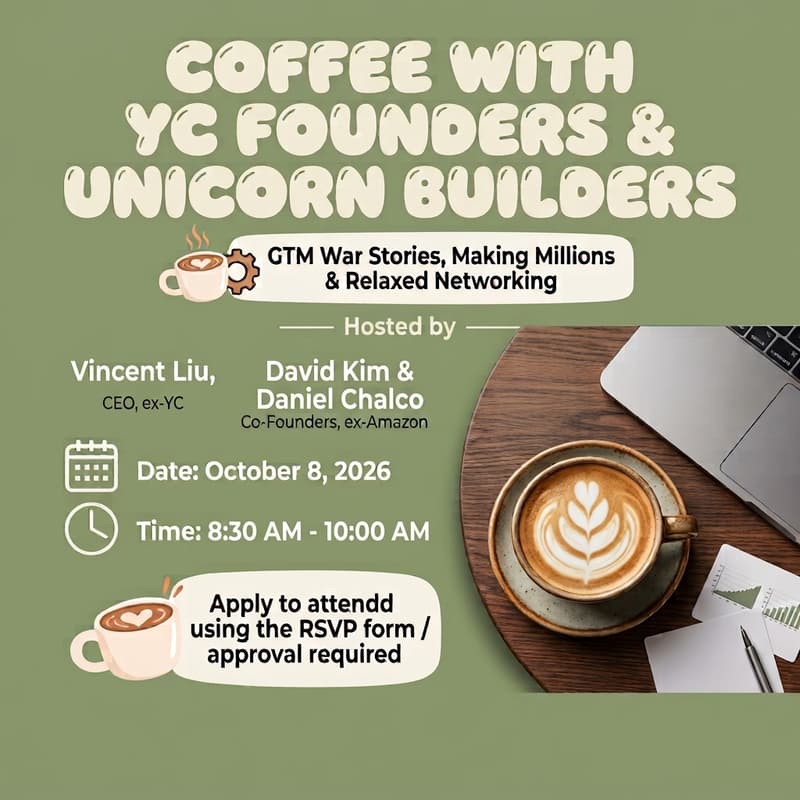 Cover Image for Coffee with YC Founders & Unicorn Builders