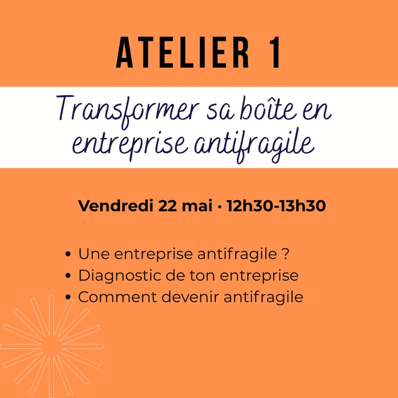Cover Image for Atelier 1 - Printemps des entrepreneurs by Butterfly Solutions