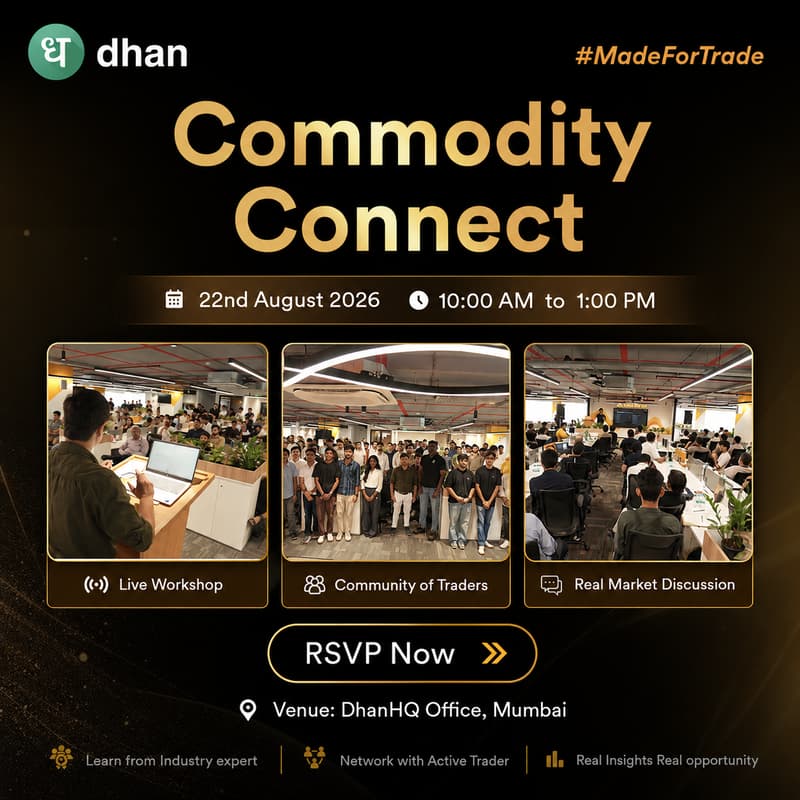 Cover Image for Dhan Commodity Connect - Mumbai | 22nd August, Saturday