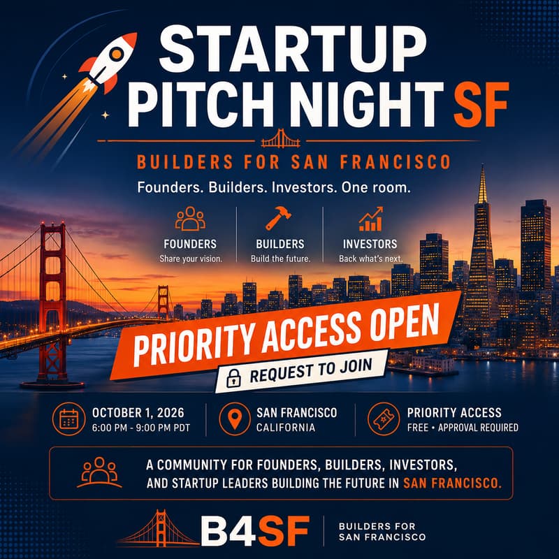 Cover Image for 🚀 Startup Pitch Night SF | Builders for San Francisco