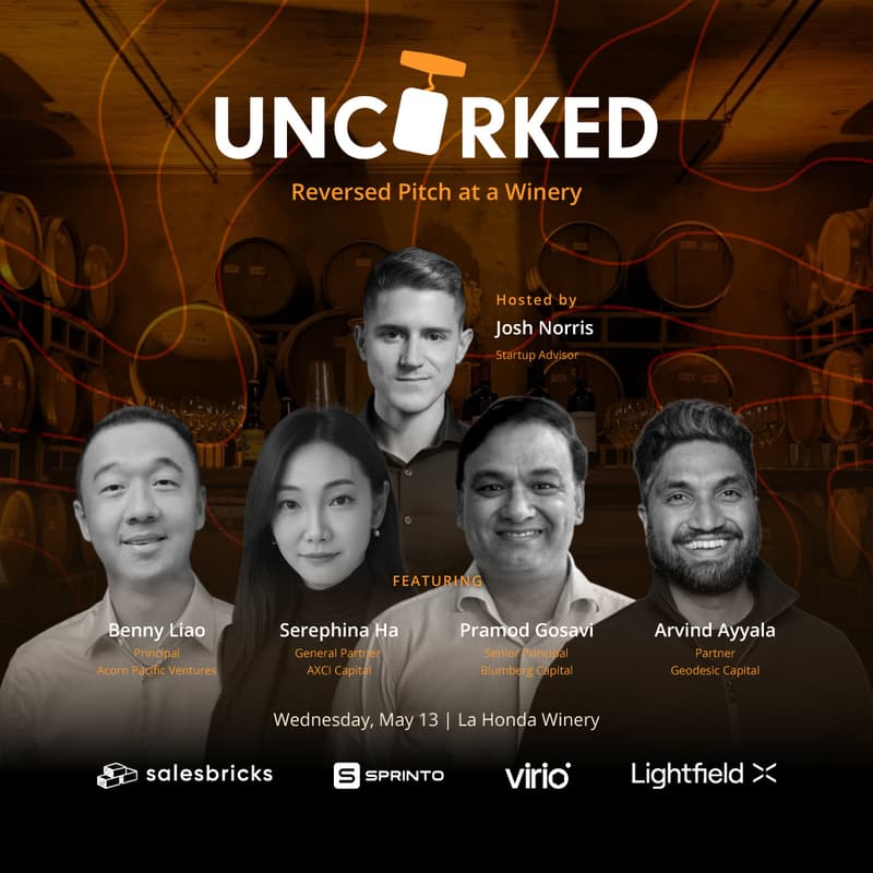Cover Image for Uncorked: Reversed Pitch at a Winery (Unofficial SaaStr side event)