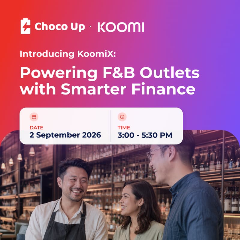 Cover Image for Koomi X Choco Up: Powering F&B Outlets with Smarter Finance