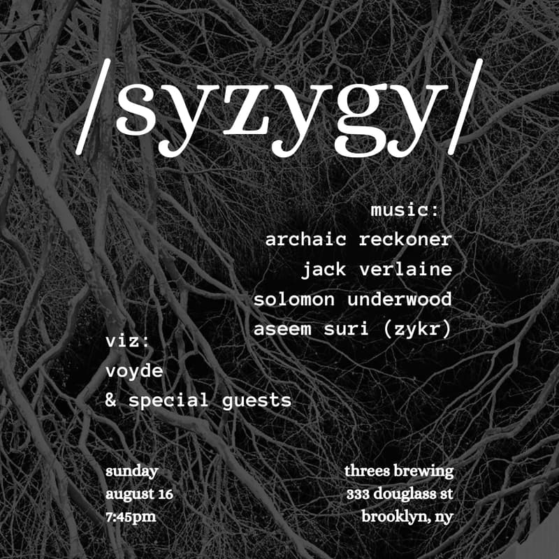 Cover Image for / s y z y g y /