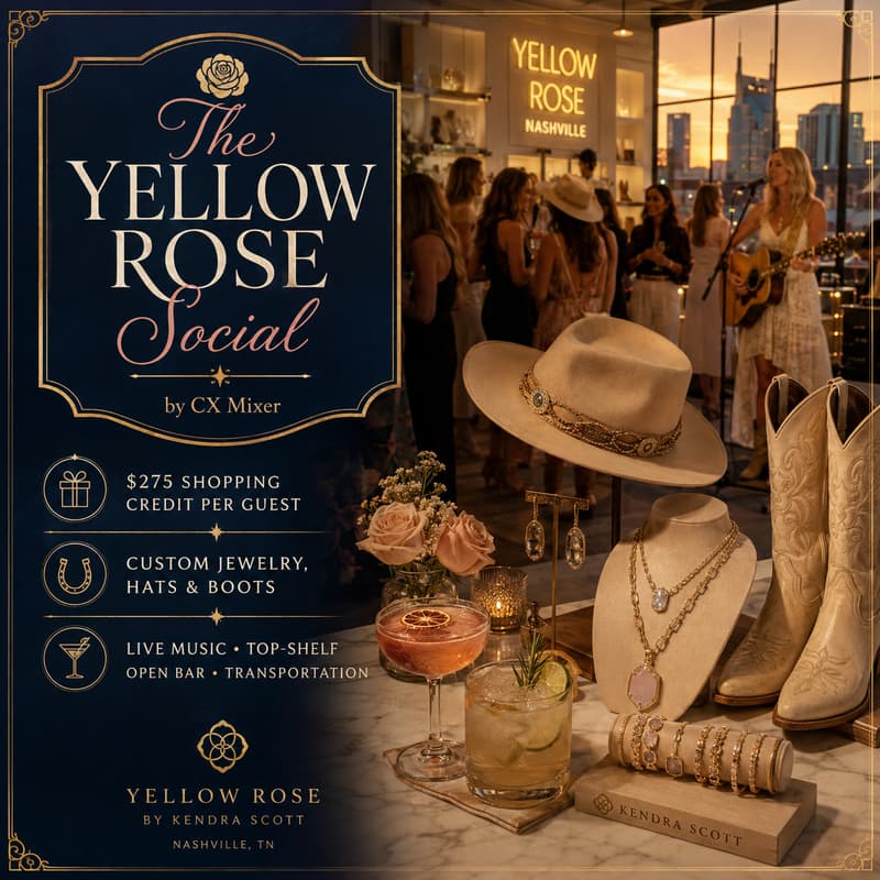 Cover Image for The Yellow Rose Social @ Kendra Scott - by CX Mixer