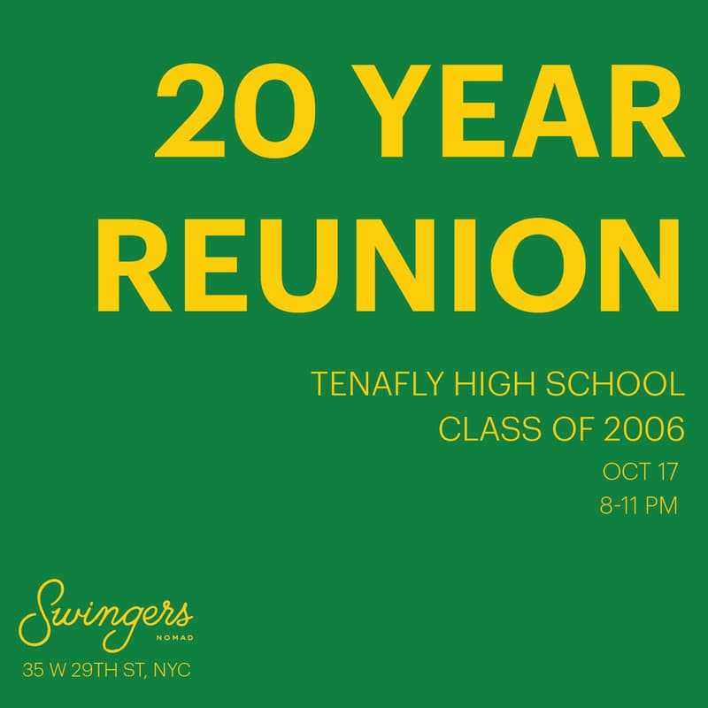 Cover Image for Tenafly High School Class of 2006 Reunion
