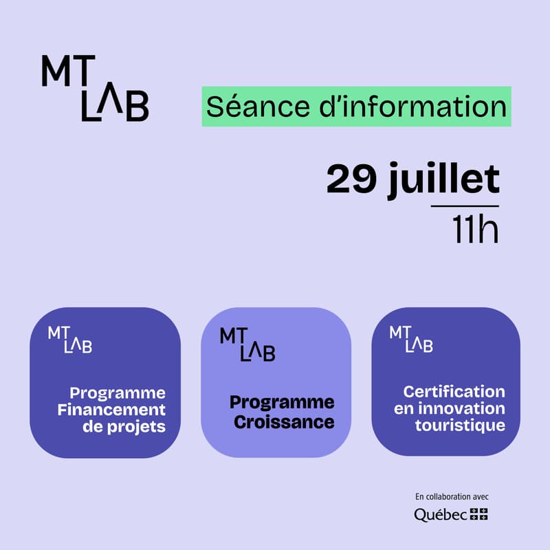 Cover Image for Séance d'information - Programme d'innovation touristique