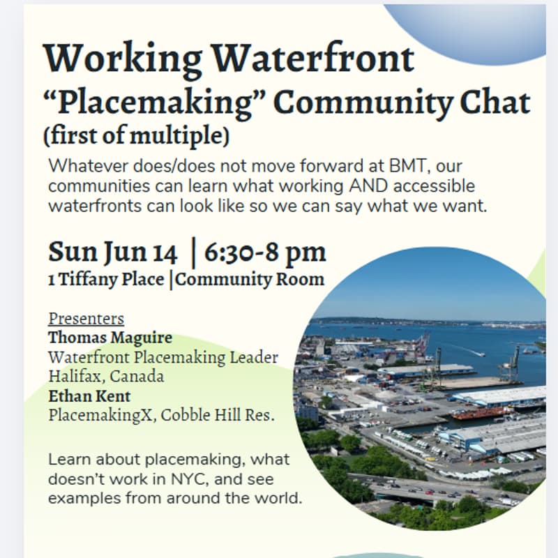 Cover Image for Working Waterfront "Placemaking" Community Chat