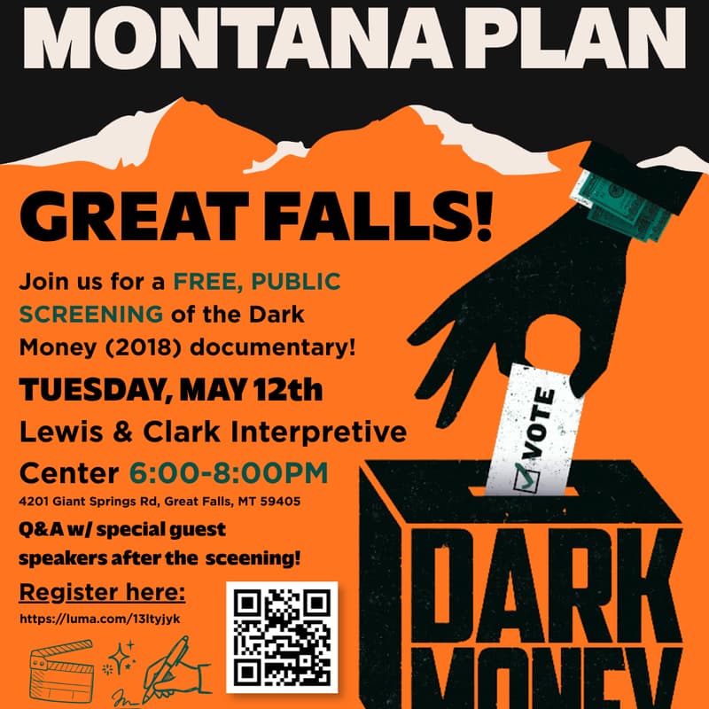 Cover Image for Dark Money Screening Great Falls - May 12th