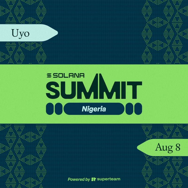 Cover Image for SOLANA SUMMIT NIGERIA: FROM EARN TO INTERNET CAPITAL MARKETS
