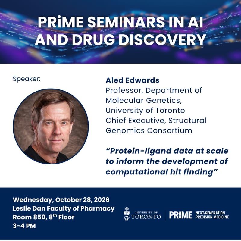 Cover Image for PRiME Seminars in AI and Drug Discovery