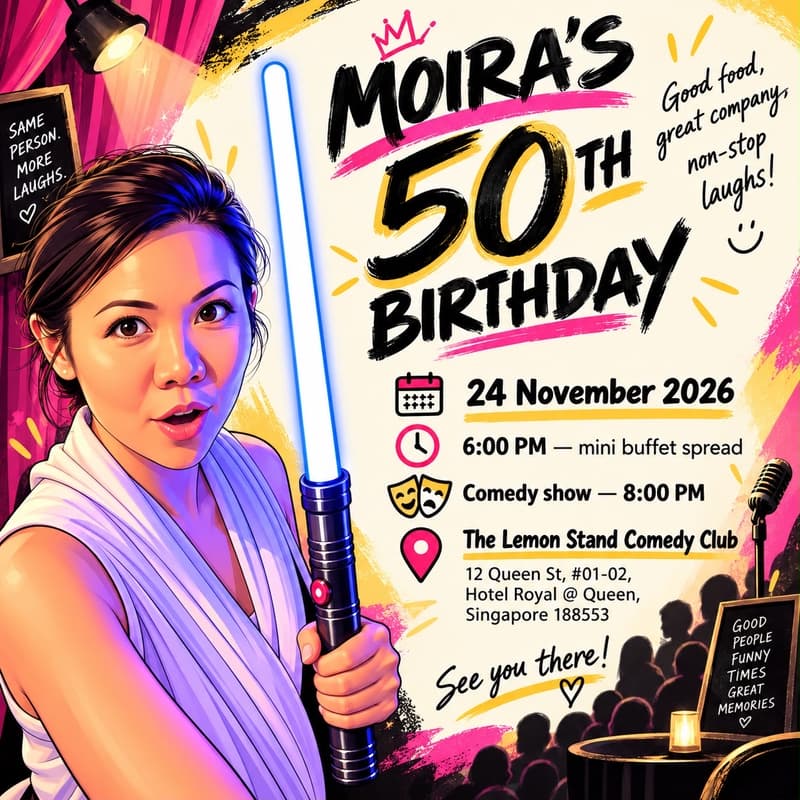 Cover Image for Moira’s 50th!