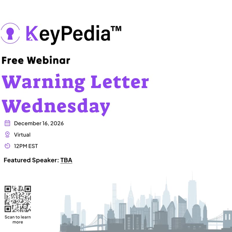 Cover Image for December Edition - Warning Letter Wednesday Webinar