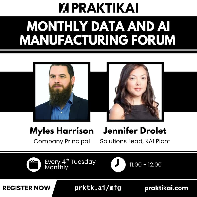 Cover Image for Manufacturing Data & AI Forum: Where Manufacturers Are Actually Getting Value from AI