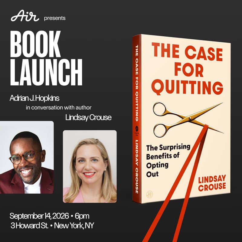 Cover Image for Book Launch: The Case for Quitting by Lindsay Crouse