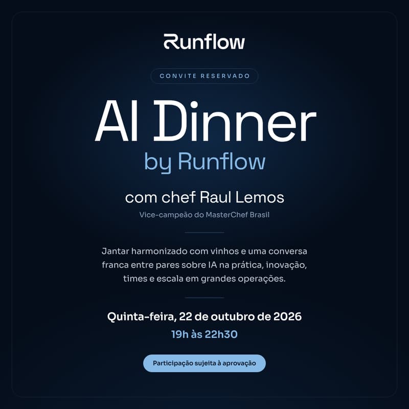 Cover Image for AI Dinner by Runflow com chef Raul Lemos