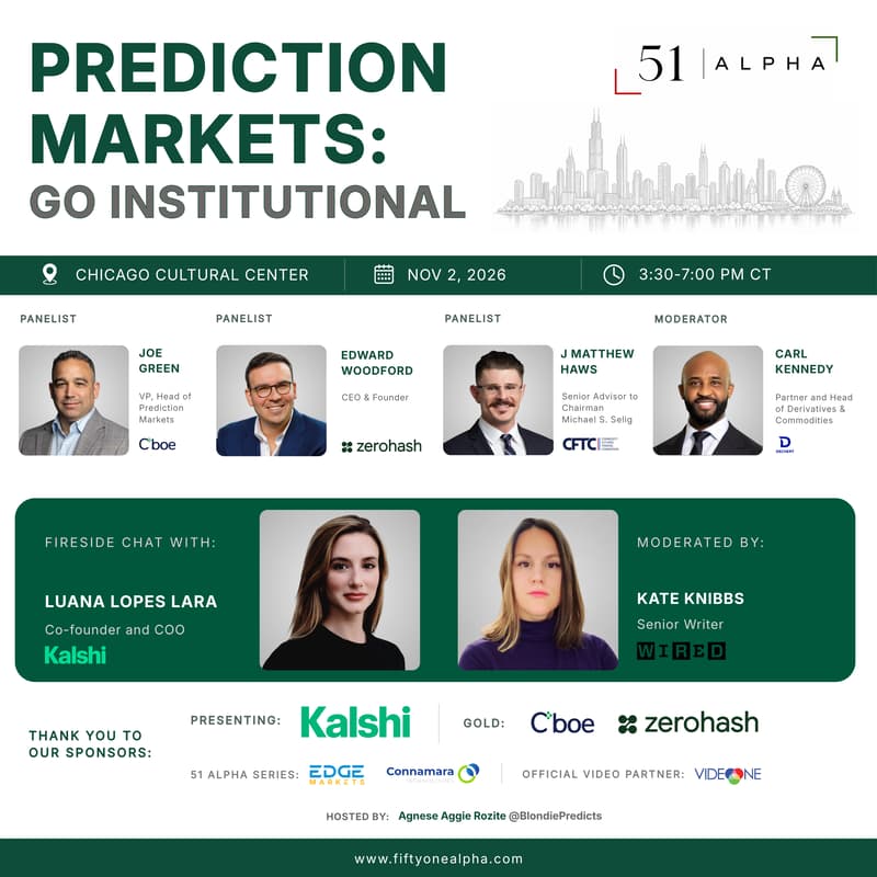 Cover Image for Prediction Markets: Go Institutional | Chicago Nov 2