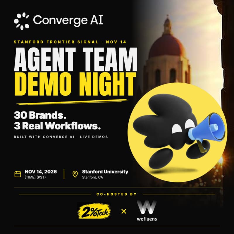 Cover Image for Stanford Frontier Signal: Agent Team Demo Night